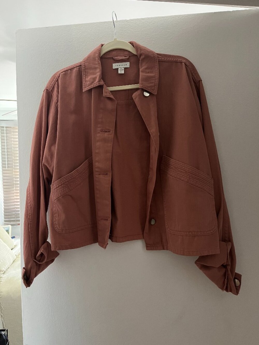 Salmon/Nantucket Red Top Shop Jacket